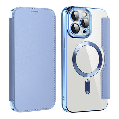 Funda Protectora con Cargador Inalámbrico Transparente y Soporte para Tarjetas - Image 6