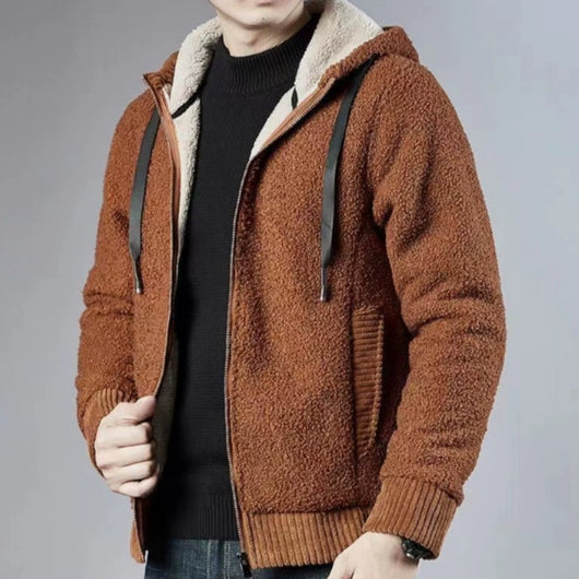 Cardigan Sudadera con Cierre y Capucha para Hombre - Invierno