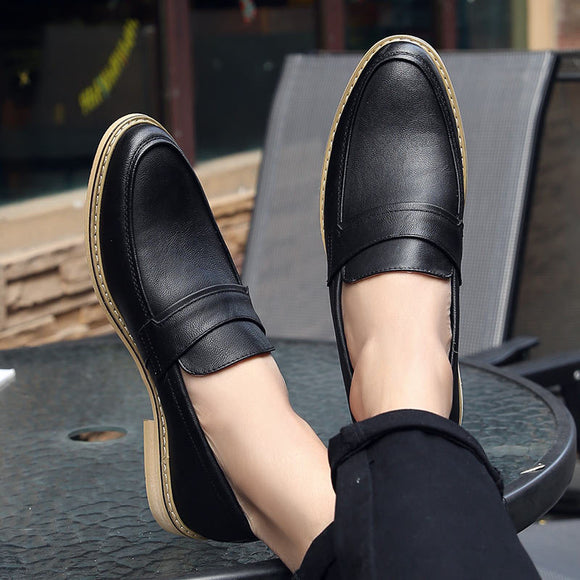 Zapatos de Cuero Formal Slip-On para Hombre - Calzado Ejecutivo Premium