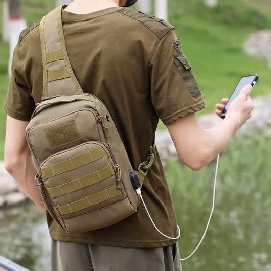 Bolsa Táctica Crossbody Camuflaje para Hombre - Gran Capacidad Multifuncional - Image 3