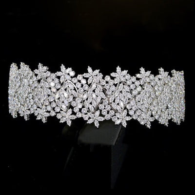 Corona Nupcial con Cristales Zircón - Accesorio para Vestido de Novia - Image 4