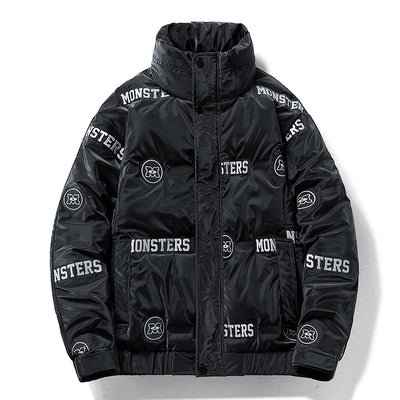 Chamarra Acolchada Urbana para Hombre con Diseño de Letras - Image 7