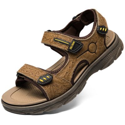 Sandalias de Cuero para Hombre - Calzado Deportivo de Verano para Playa y Exterior - Image 4