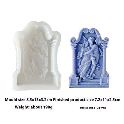 Molde de Silicona para Velas Aromáticas con Diseño de Ángeles y Pasteles - Image 6