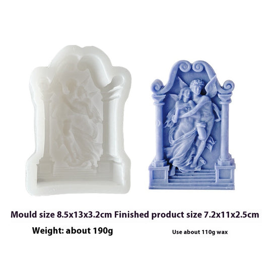Molde de Silicona para Velas Aromáticas con Diseño de Ángeles y Pasteles - Image 6