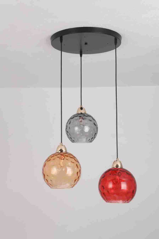 Lámpara Colgante de Cristal Ondulado con Diseño Minimalista Moderno - Image 21