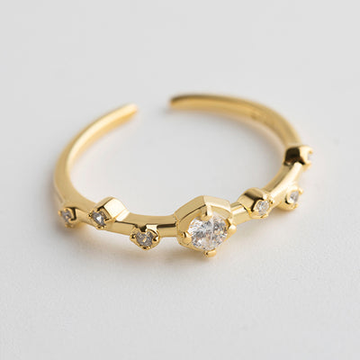 Anillo de Plata Esterlina con Diamantes para Niñas - Image 4