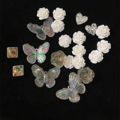 Hebillas Decorativas Flores para Tenis - Accesorios DIY Negro - Image 9