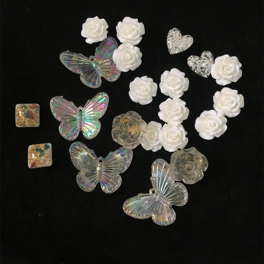 Hebillas Decorativas Flores para Tenis - Accesorios DIY Negro - Image 9