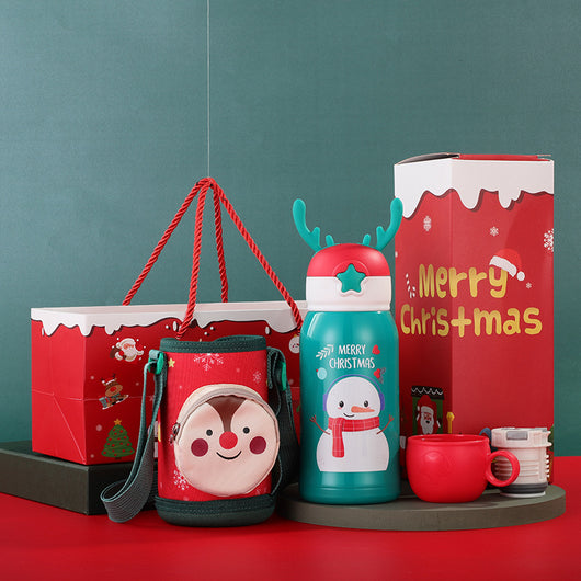 Termo Infantil Reno Navideño con Manga Protectora - Acero Inoxidable Doble Pared - Image 11