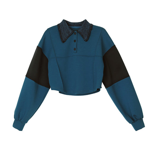 Suéter Suelto Coreano de Algodón con Cuello Tejido - Casual y Versátil para Mujer - Image 13