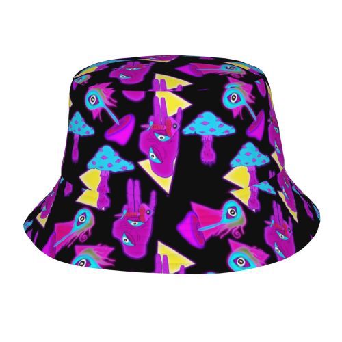Gorra Pescador Hongos Psicodélicos Efecto Espejo - Image 78