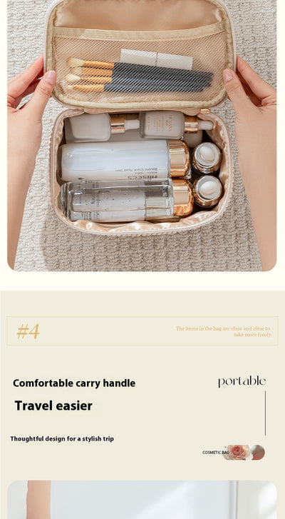 Juego de Bolsas de Viaje para Maquillaje de Franela - Set de 4 Piezas - Image 11