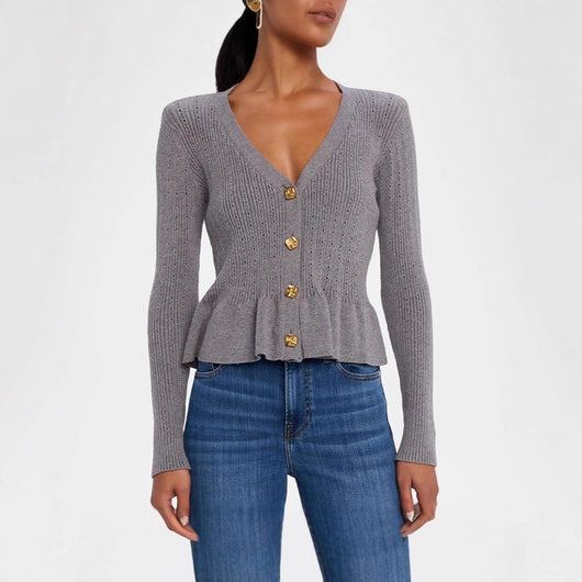 Blusa Ajustada con Mangas Campana y Control de Cintura - Image 2