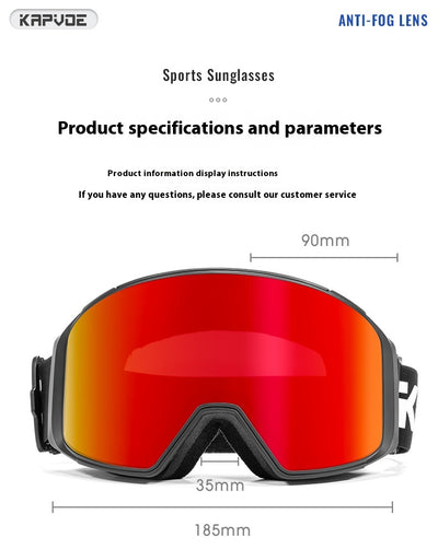 Gafas de Espejo Deportivas Antideslizantes de Doble Capa para Nieve - Image 18