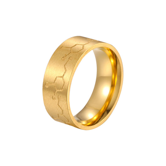 Anillo de Acero Inoxidable Dopamina para Parejas - Image 4