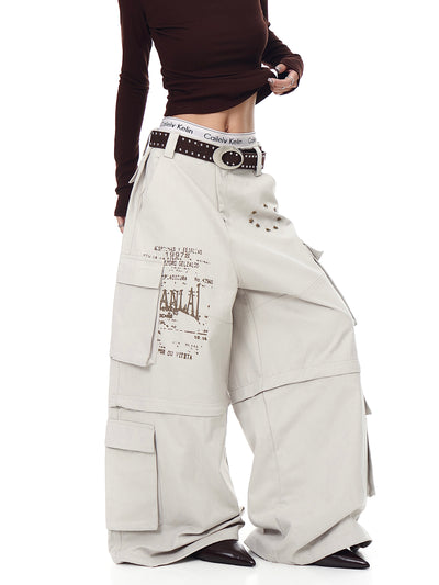 Pantalones Cargo Sueltos con Bolsillos Removibles - Image 21