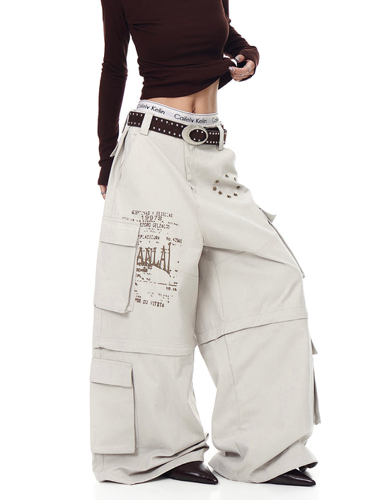 Pantalones Cargo Sueltos con Bolsillos Removibles - Image 21