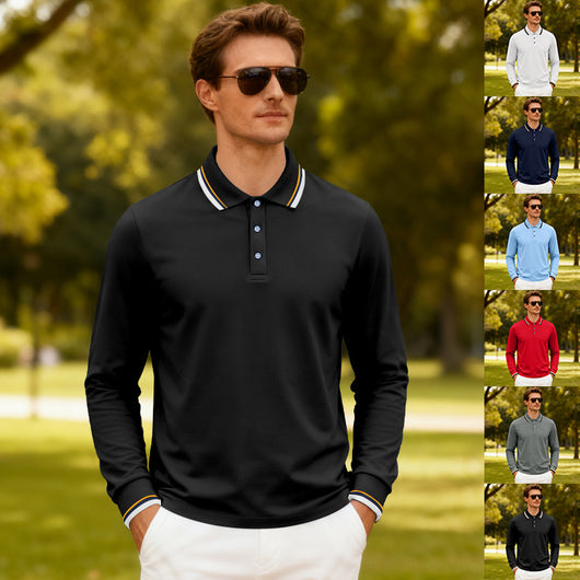 Polo Jacquard Casual para Hombre - Secado Rápido y Transpirable - Image 25