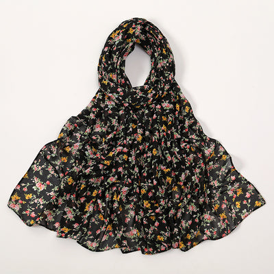 Pañuelo Ligero de Gasa Estampado Floral para Primavera y Verano - Image 14