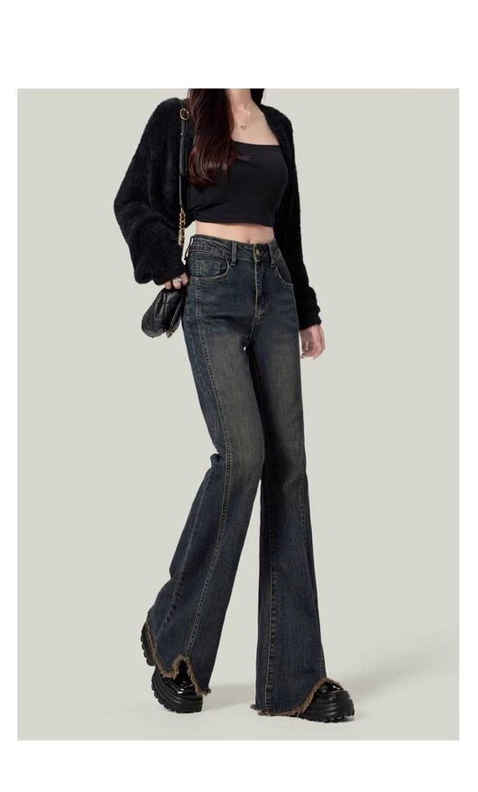 Jeans Retro Acampanados para Mujer - Estilo Clásico Americano - Image 18