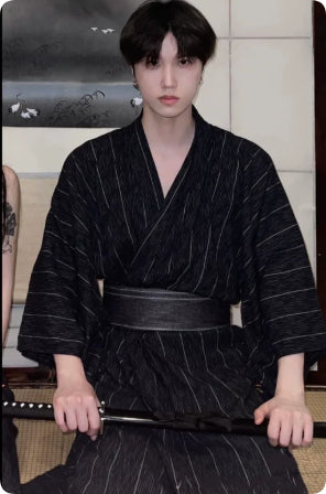 Yukata Japonés de Verano para Hombre - Ropa de Descanso Tradicional - Image 25