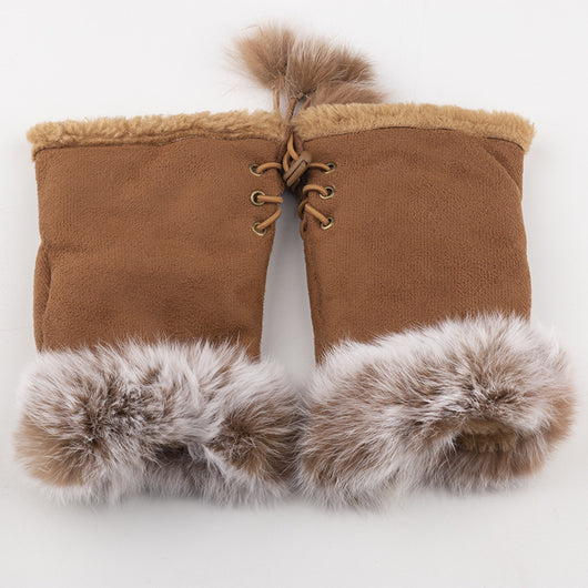 Guantes Mitones de Conejo Invierno para Damas - Teclado y Pantalla Táctil - Image 23