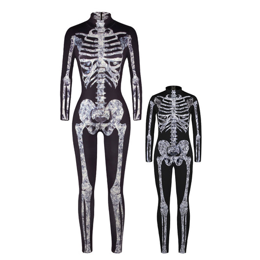 Jumpsuit Largo con Estampado 3D Esqueleto - Image 7