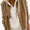 Chaqueta Suelta de Lana para Mujer con Cuello Solapa