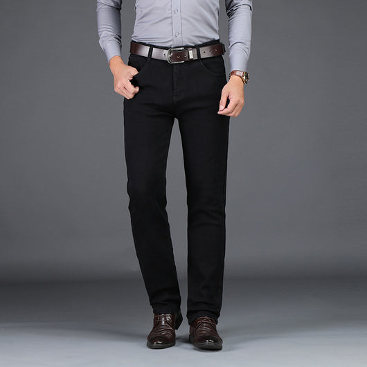 Pantalones Casuales Rectos con Elastano para Hombre