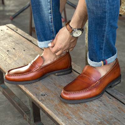 Mocasines de Cuero Genuino para Hombre - Estilo Británico Casual - Image 4