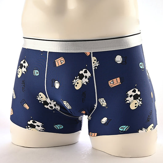 Boxers Hombre Estampado Floral Seda de Hielo Cintura Media Transpirables - Image 25