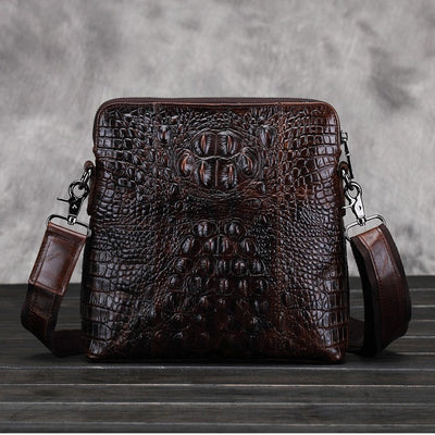 Bolsa de Hombro Casual en Cuero Encerado para Hombre - Image 8