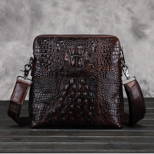 Bolsa de Hombro Casual en Cuero Encerado para Hombre - Image 8