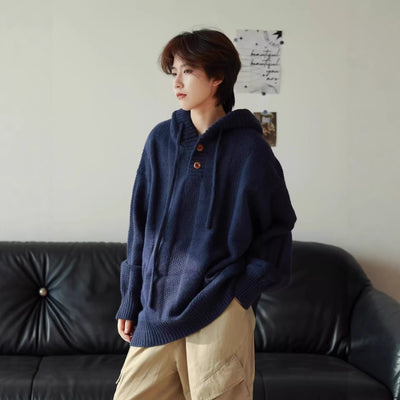 Sudadera Retro Térmica Holgada para Hombre - Image 3