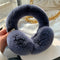 Plush Cute Fashion Ear Bag Ear Warmer Frost Morado 21CM