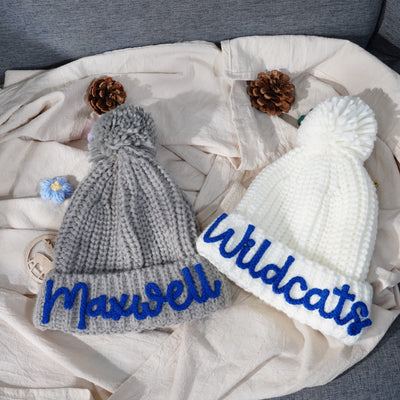 Gorro Infantil de Ganchillo Personalizado con Letras 3D - Tejido a Mano - Image 11