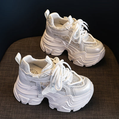 Zapatos Deportivos con Plantilla Elevadora y Detalles Brillantes para Mujer - Image 5