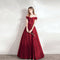 Vestido de Satén Rojo Elegante para Cena y Eventos Formales