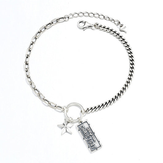 Pulsera de Plata Esterlina con Etiqueta Estrella de Cinco Puntas 1947 - Image 10