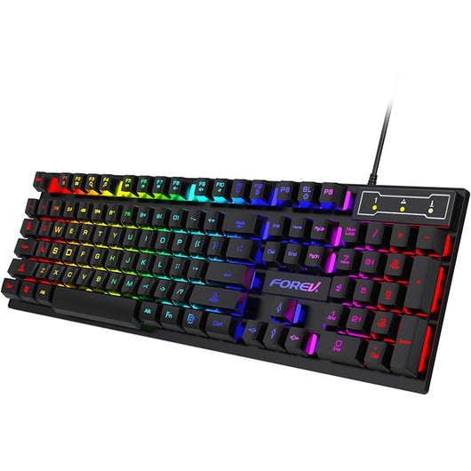 Teclado Retroiluminado 104 Teclas para Gamers con Ratón Portátil - Image 5