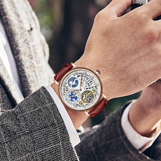 Reloj Mecánico Automático para Hombre con Diseño de Estrella Hueca - Image 8