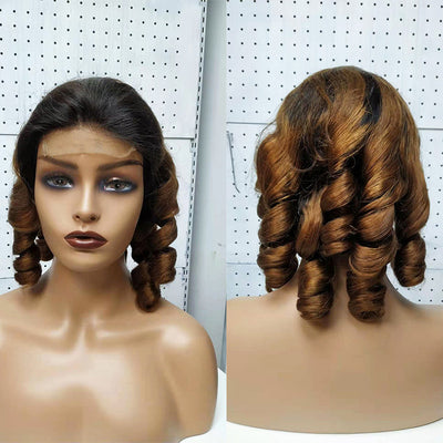 Peluca Rizos Funmi Cabello Doble Trazado con Encaje Frontal - Image 9