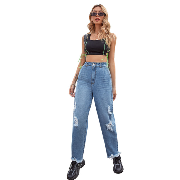 Pantalones Rectos Holgados para Mujer - Estilo Moderno y Cómodo