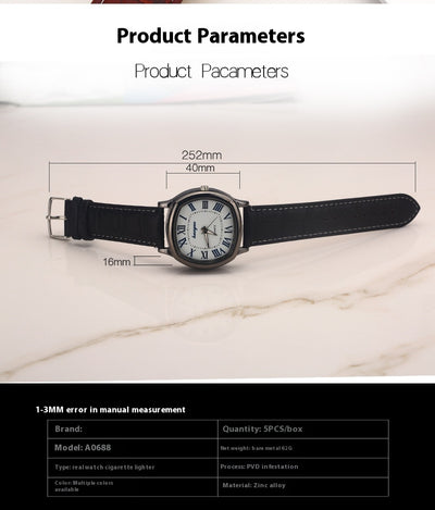 Encendedor Inteligente USB Tipo Reloj de Pulsera para Hombre - Image 18