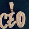 Creative Double Cursive Hip Hop Necklace 3golden letters