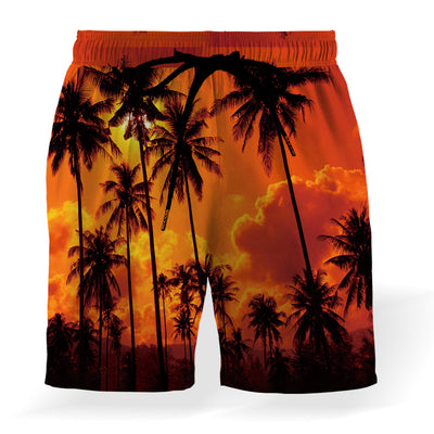 Pantalones Cortos de Playa con Estampado de Coco y Cintura Elástica Ajustable - Image 12