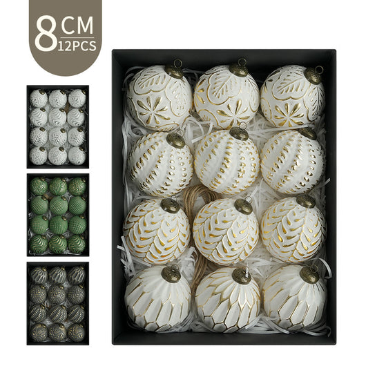 Bolas Navideñas Antiguas 8cm - Ornamentos Decorativos Clásicos - Image 3