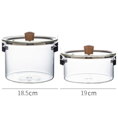 Olla de Vidrio Borosilicato Transparente con Asas Dobles - Image 6