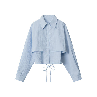 Blusa Preppy Dos Piezas Suelta para Mujer - Estilo Europeo y Americano - Image 12